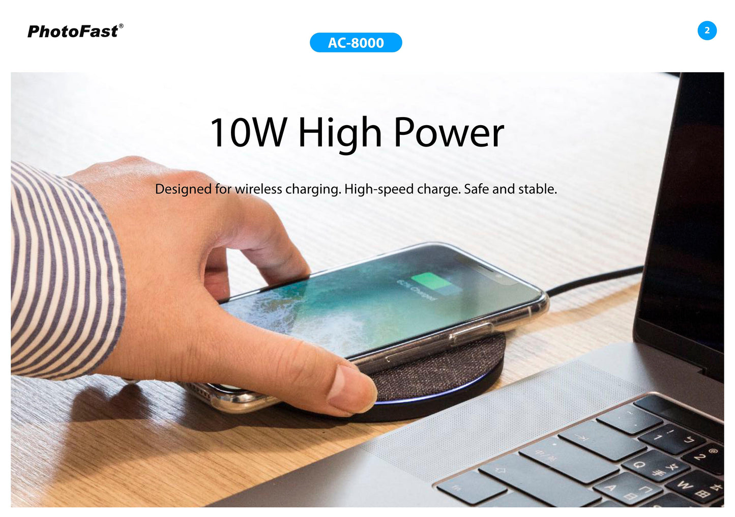 Photofast AirCharge Qi Compatible 10W Fast Charge