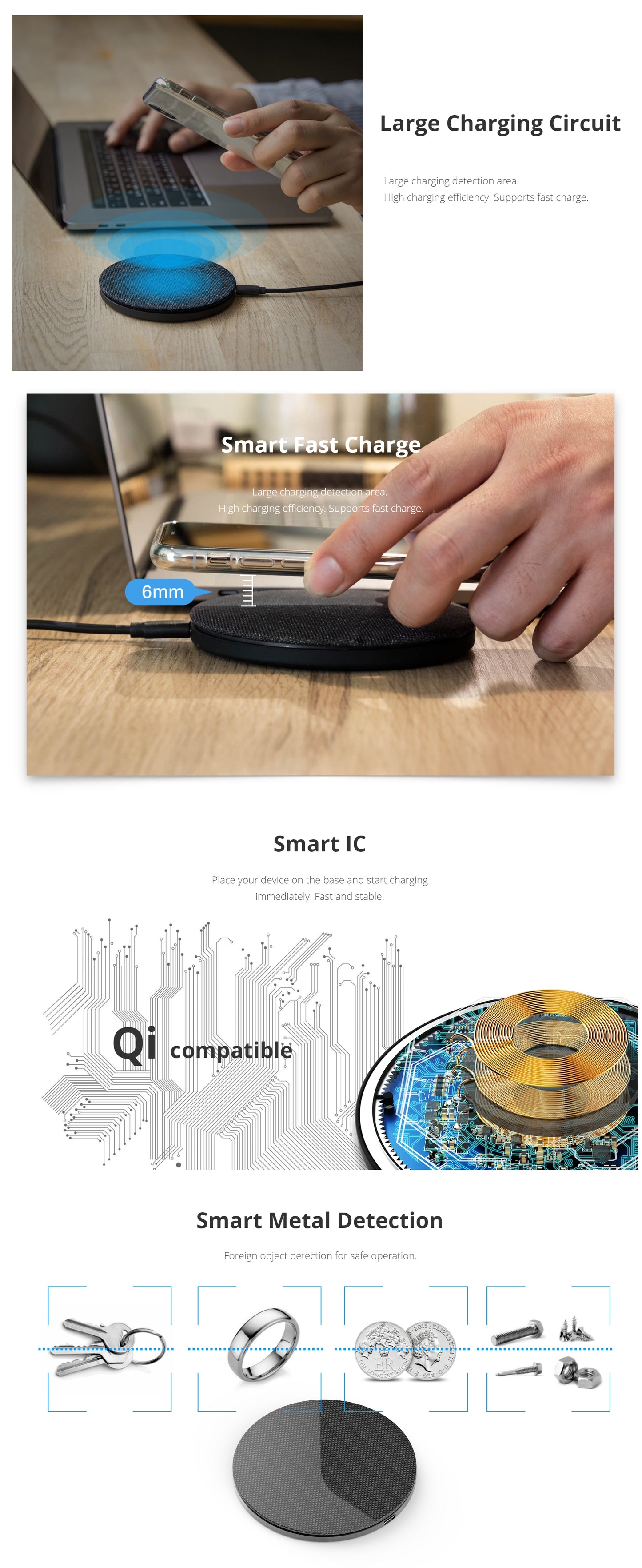 Photofast AirCharge Qi Compatible 10W Fast Charge