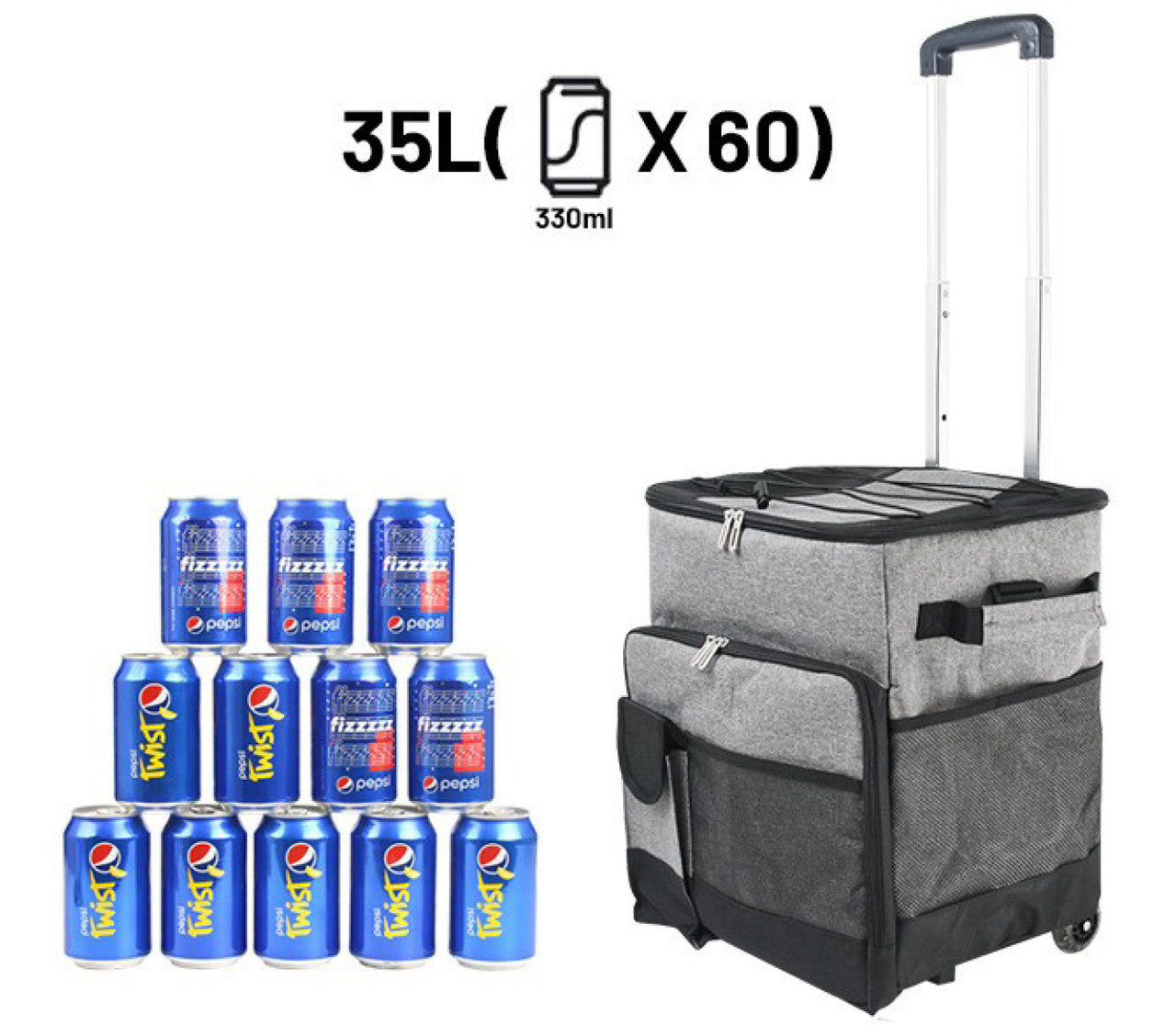 2in1 Work / Cooler Bag Trolley - Free shipping