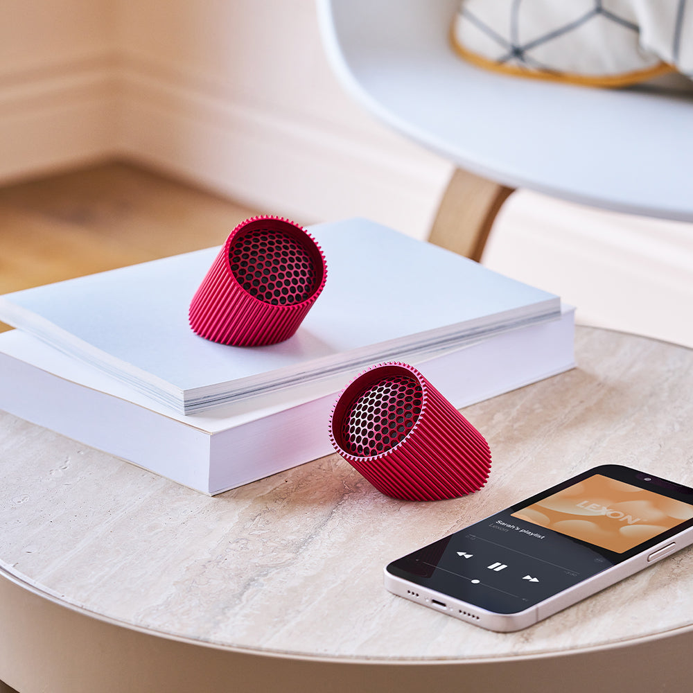 Portable Magnetic Bluetooth Speakers - RED