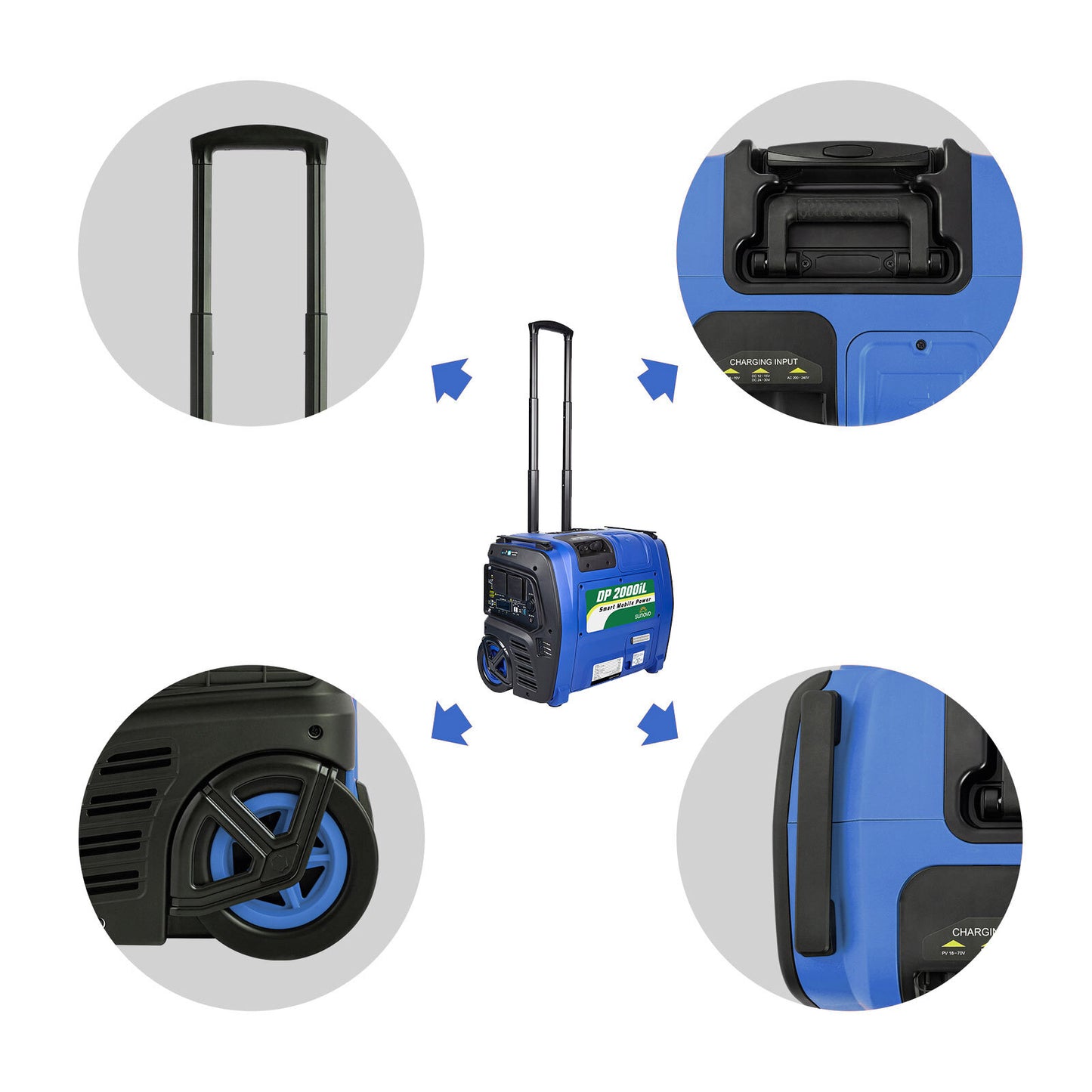 2000W Portable Power Station Solar Inverter