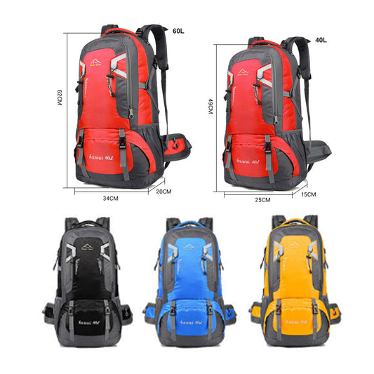 Camping Backpack Waterproof 60L - Black