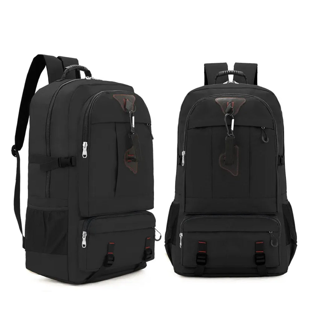 Travel Camp Backpack Large 60L Capacity - Black
