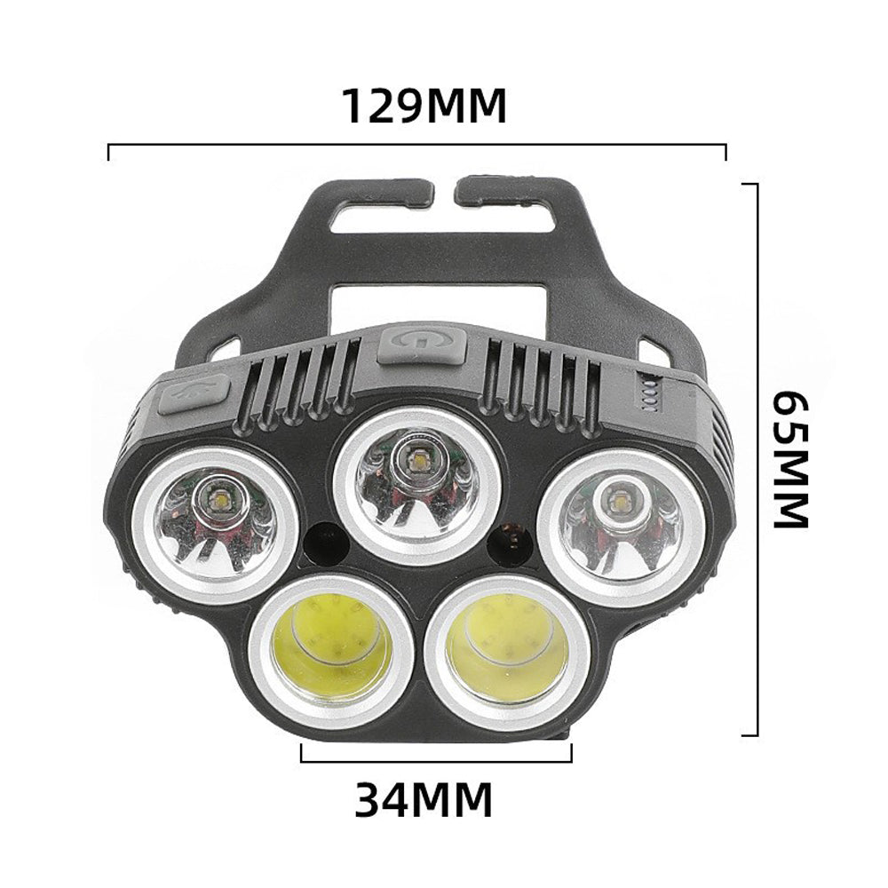 LED Camping Head Torch Infrared Strong Lights