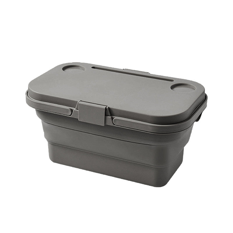 2in1 Folding Camping Storage Picnic Basket - Grey