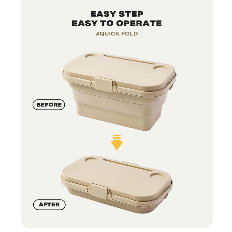 2in1 Folding Camping Storage Picnic Basket - Grey