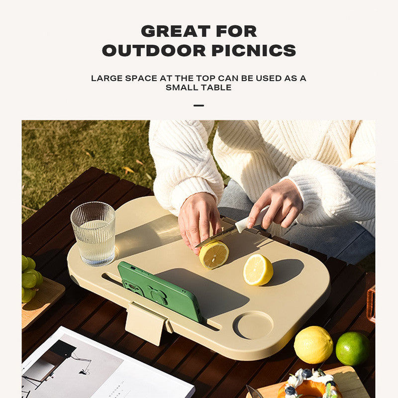 2in1 Folding Camping Storage Picnic Basket - Grey