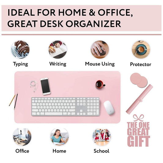 Rollup On-the-Go Mouse & Keyboard Mat - Pink
