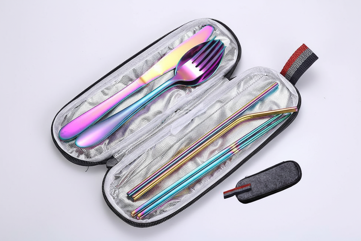 Portable Stainless Steel Travel & Camping Cutlery Set