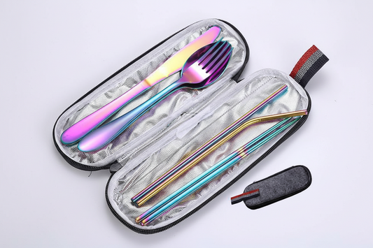 Portable Stainless Steel Travel & Camping Cutlery Set