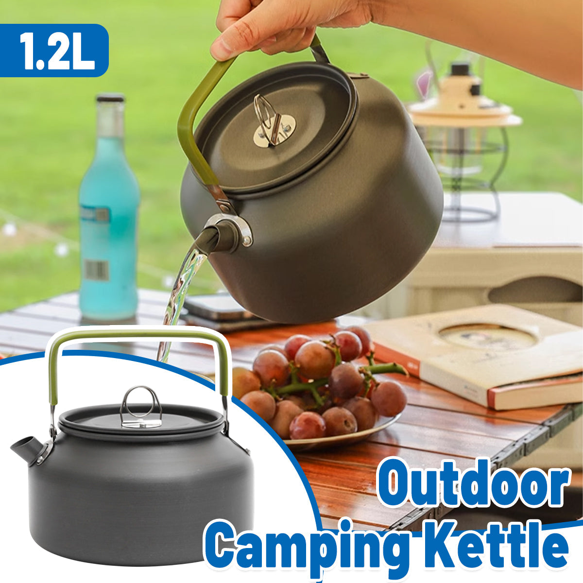Outdoor Camping Kettle Teapot / Coffeepot - free shipping