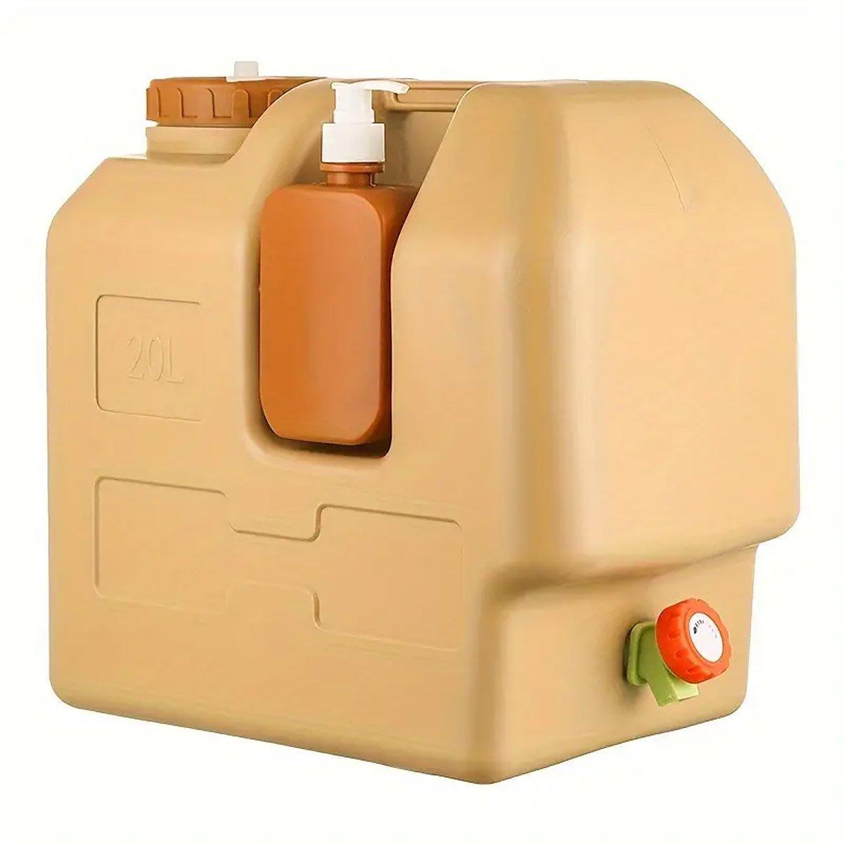 Water Container tap & soap dispenser for Camping - 20L