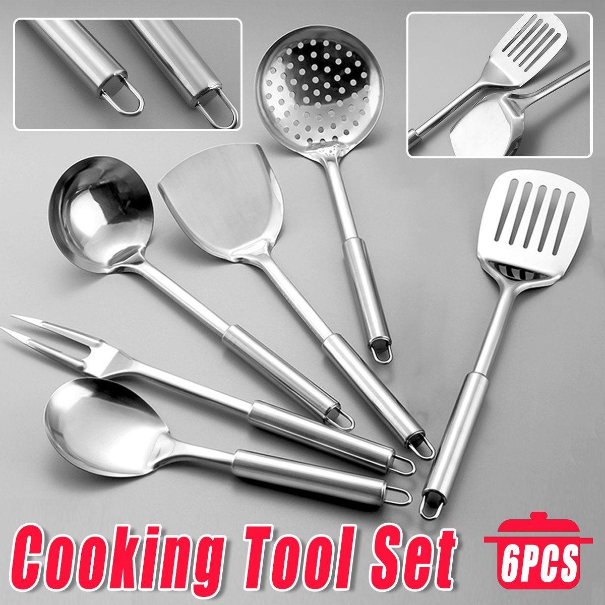 Stainless Steel Camp Cooking Kitchen Tool Set