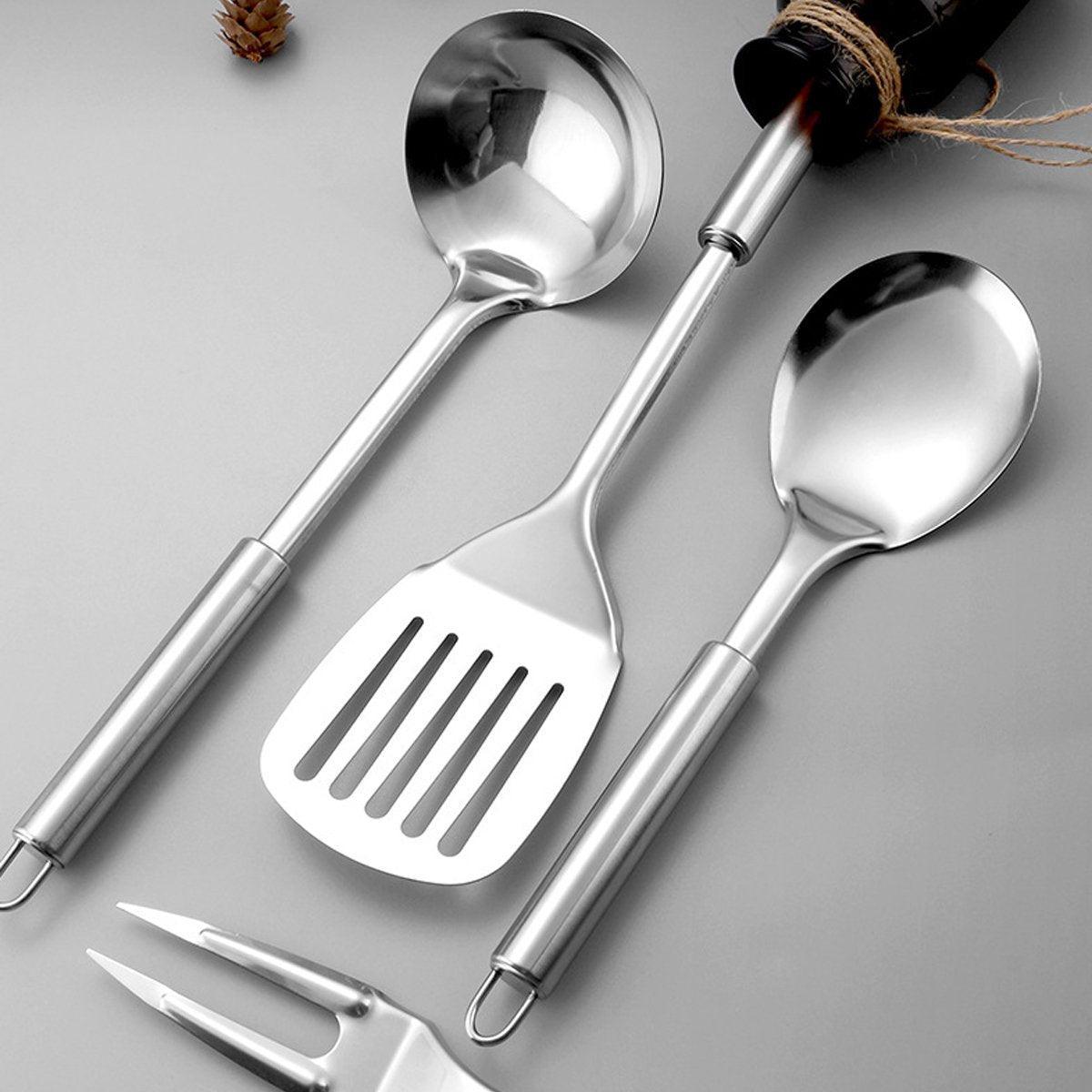 Stainless Steel Camp Cooking Kitchen Tool Set