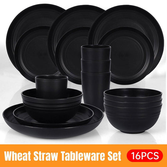 Eco Friendly Camping Tableware set - black