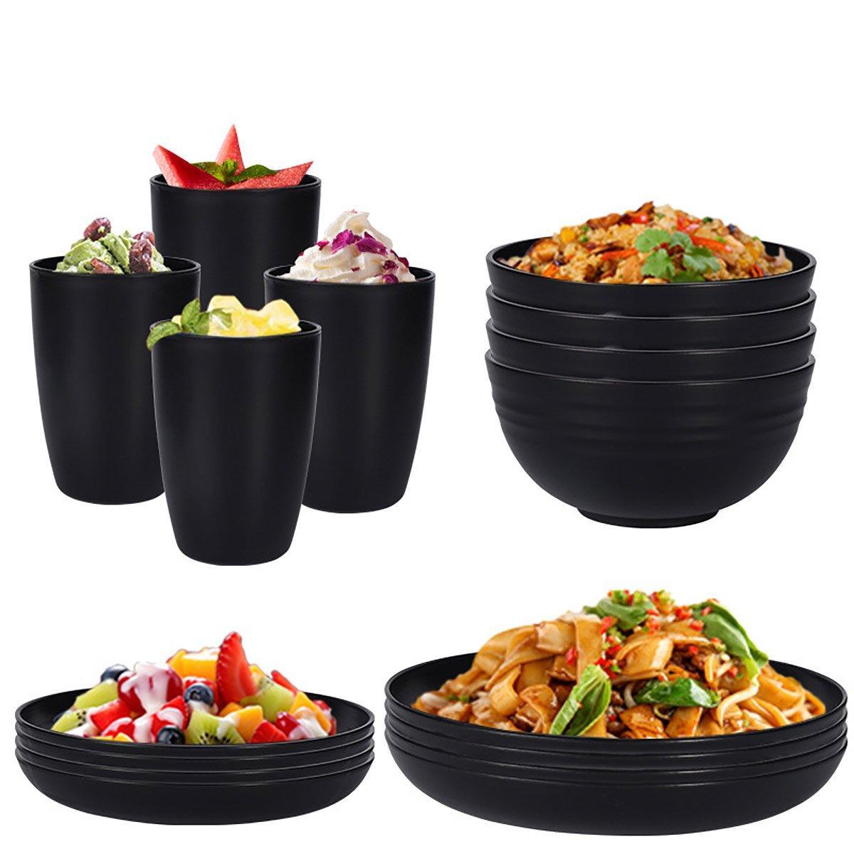 Eco Friendly Camping Tableware set - black