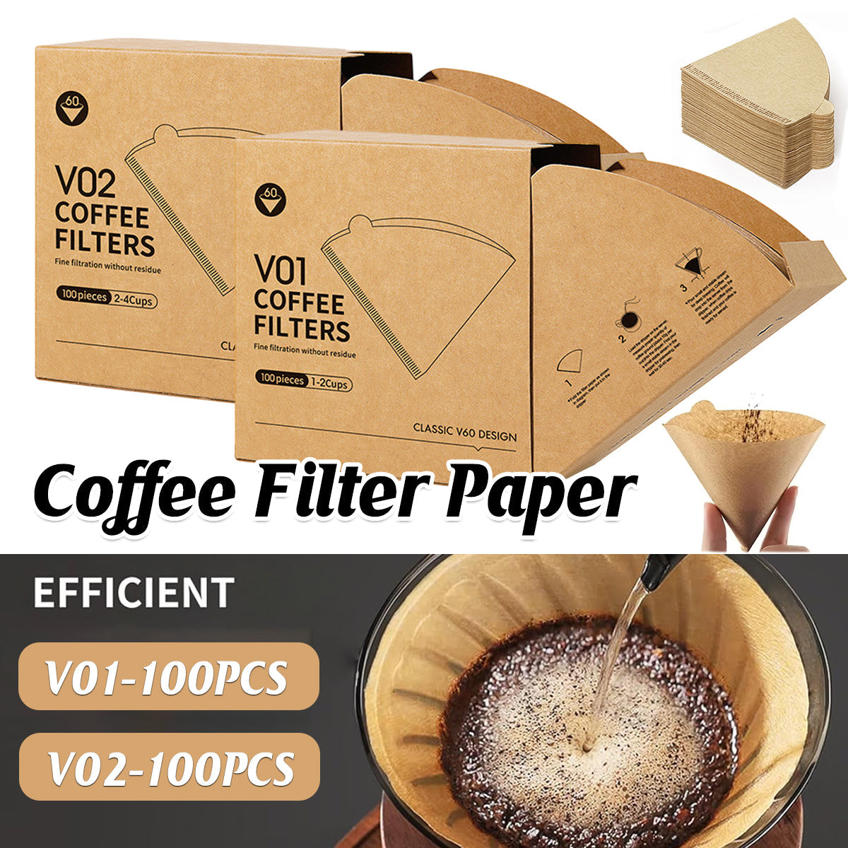 Eco Coffee Filters - 2to4 cups