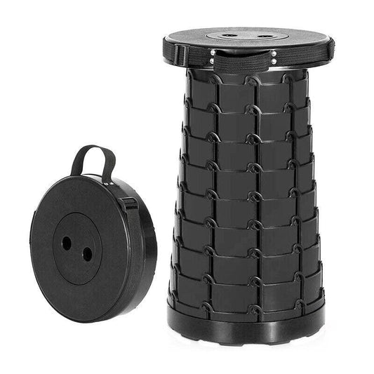 Telescopic Camping Travel Chair - Black