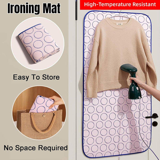 Travel Ironing Mat Non Slip - easy storage