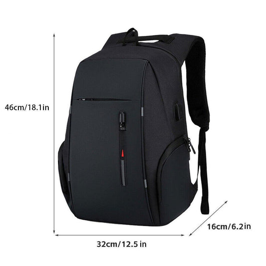 Laptop Multi Functional Large Backpack - black