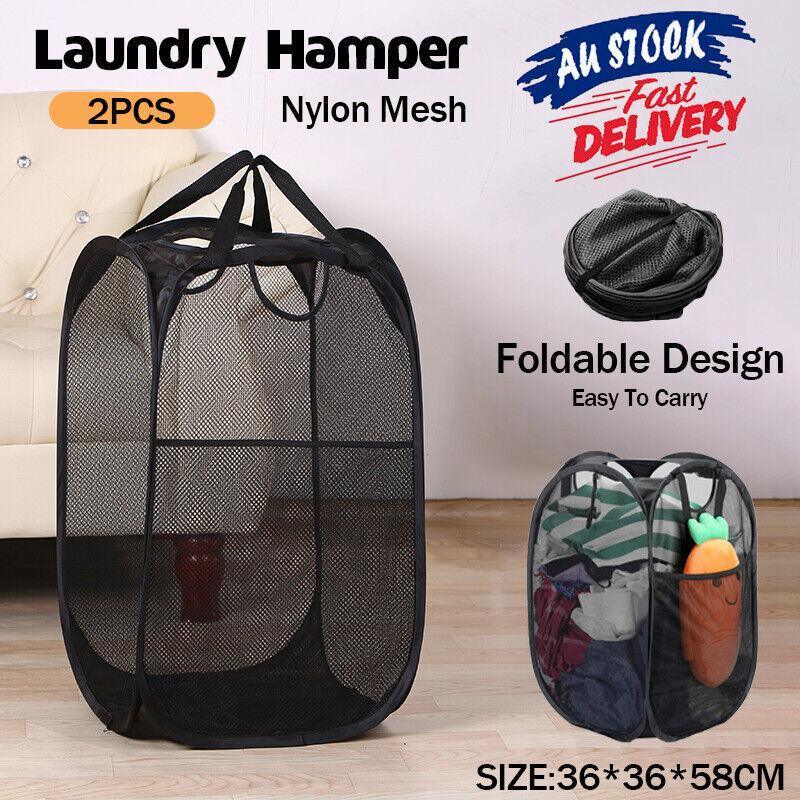 Foldable Mesh Laundry Basket