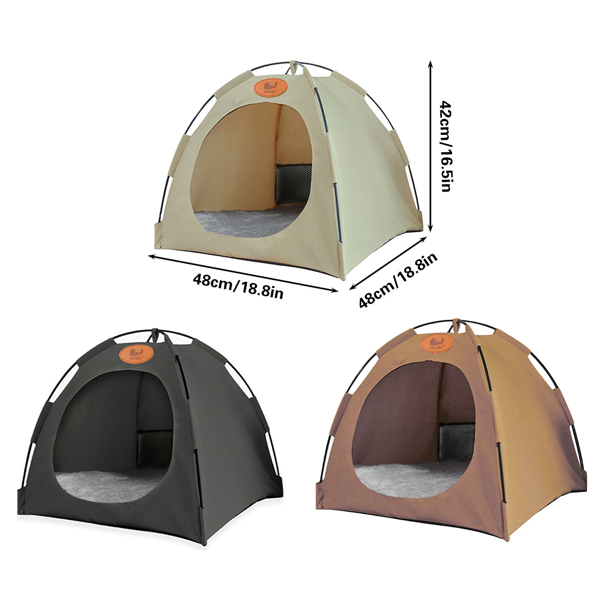 Camping Pet Tent for Cats & small dogs - Coffee - Free shipping
