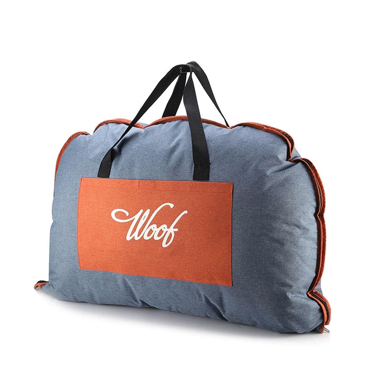 Dog Travel Camping Mat/Bed - Blue Orange