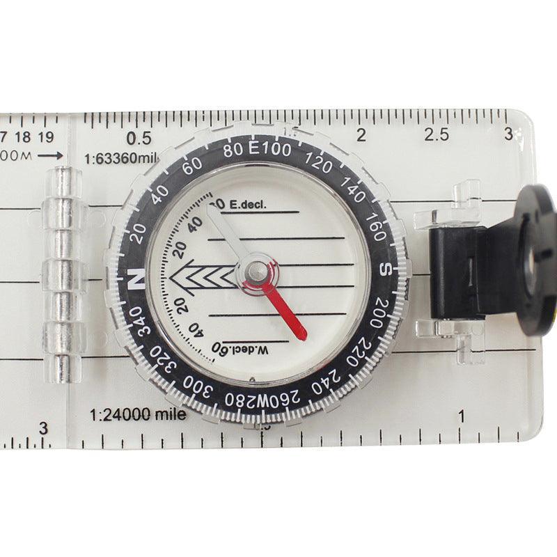 Baseplate Pocket Compass Military Orienteering Hiking Camping Maps Lensatic Army