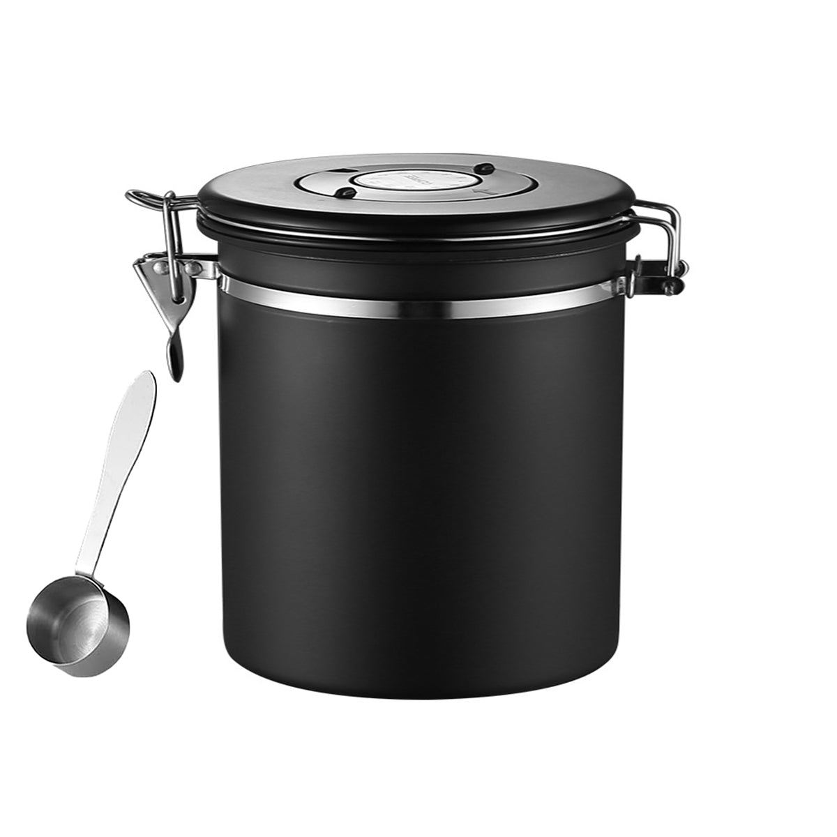 Sealed Airtight Coffee Storage Container - Silver - 1.5L