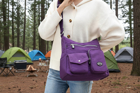 Crossbody Travel Bag - purple