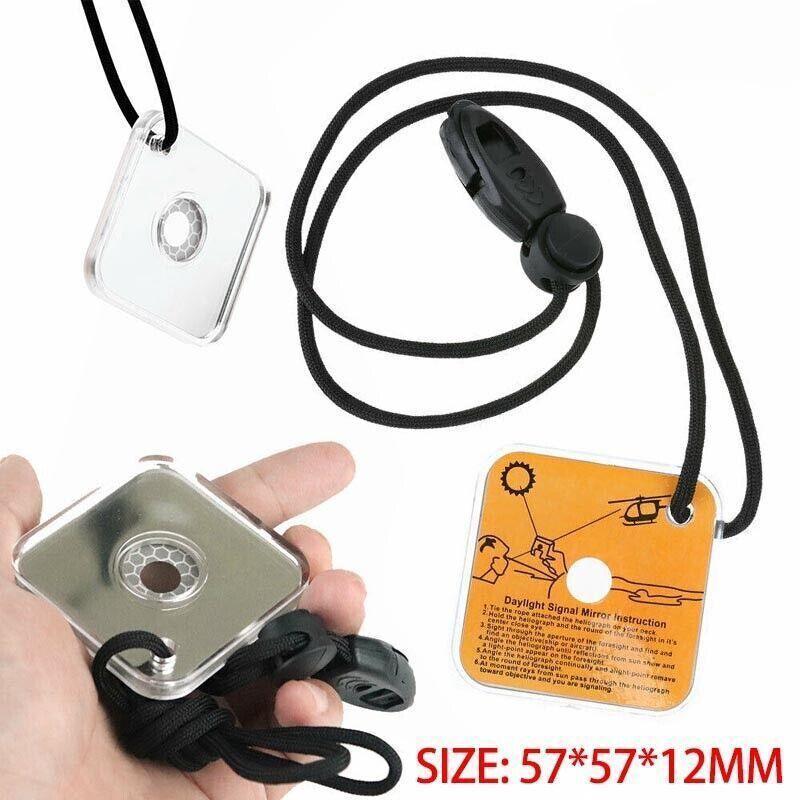 Emergency Signal Mirror For Outdoor Survival Rescue