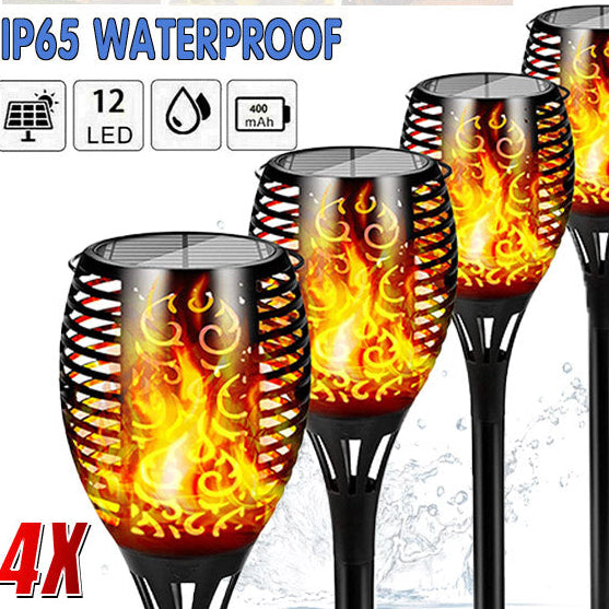 LED Solar Torch Lamps for Campsites