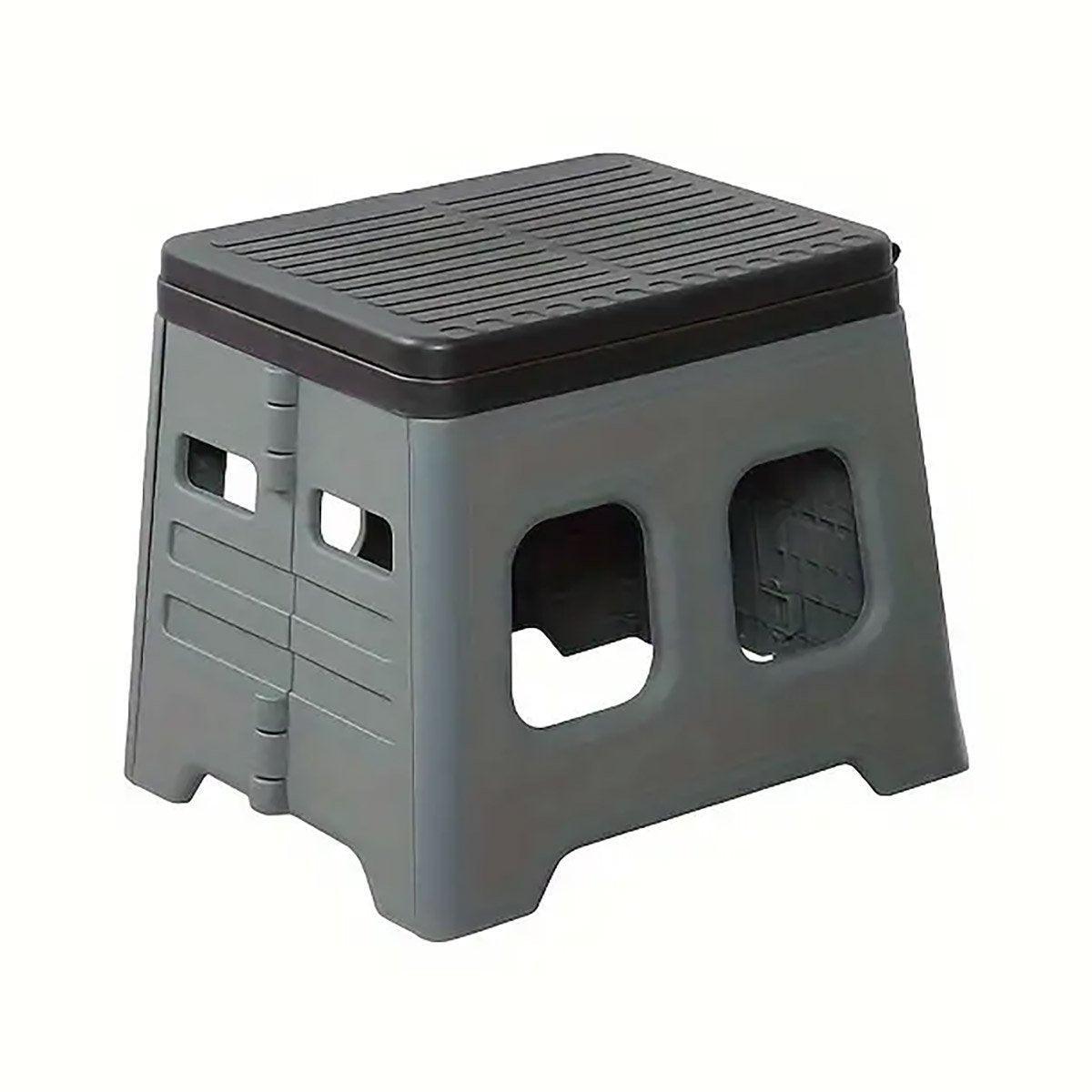 Outdoor Travel Toilet Folding Stool Seat - grey