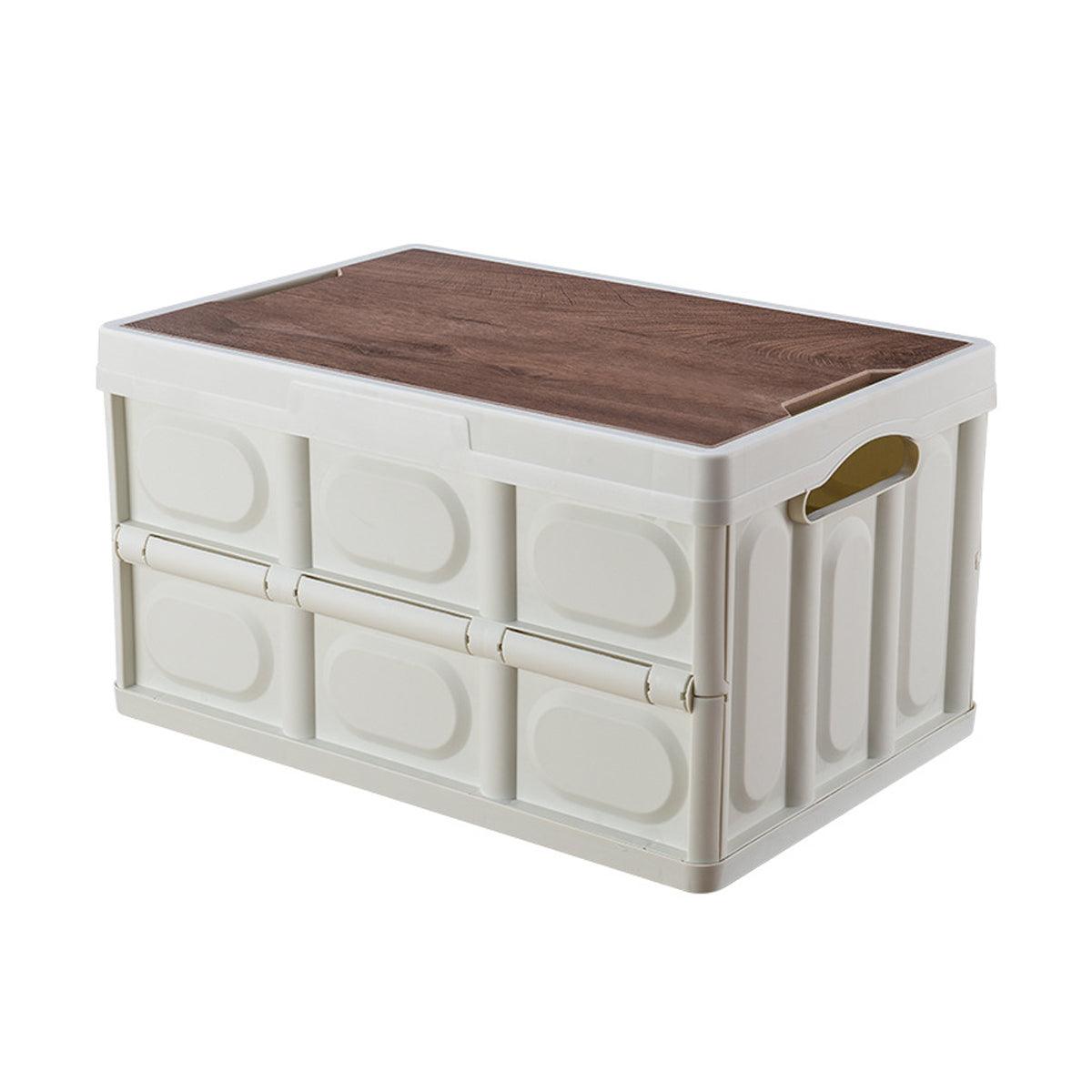 Folding Camping Storage Box 30L - White