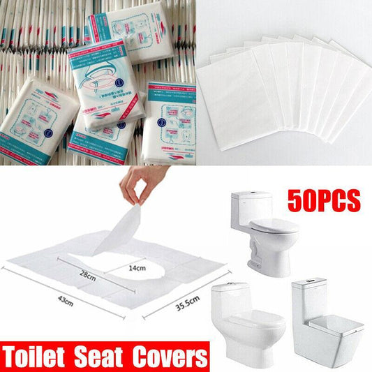 Travel Toilet Seat Paper Covers - Biodegradable