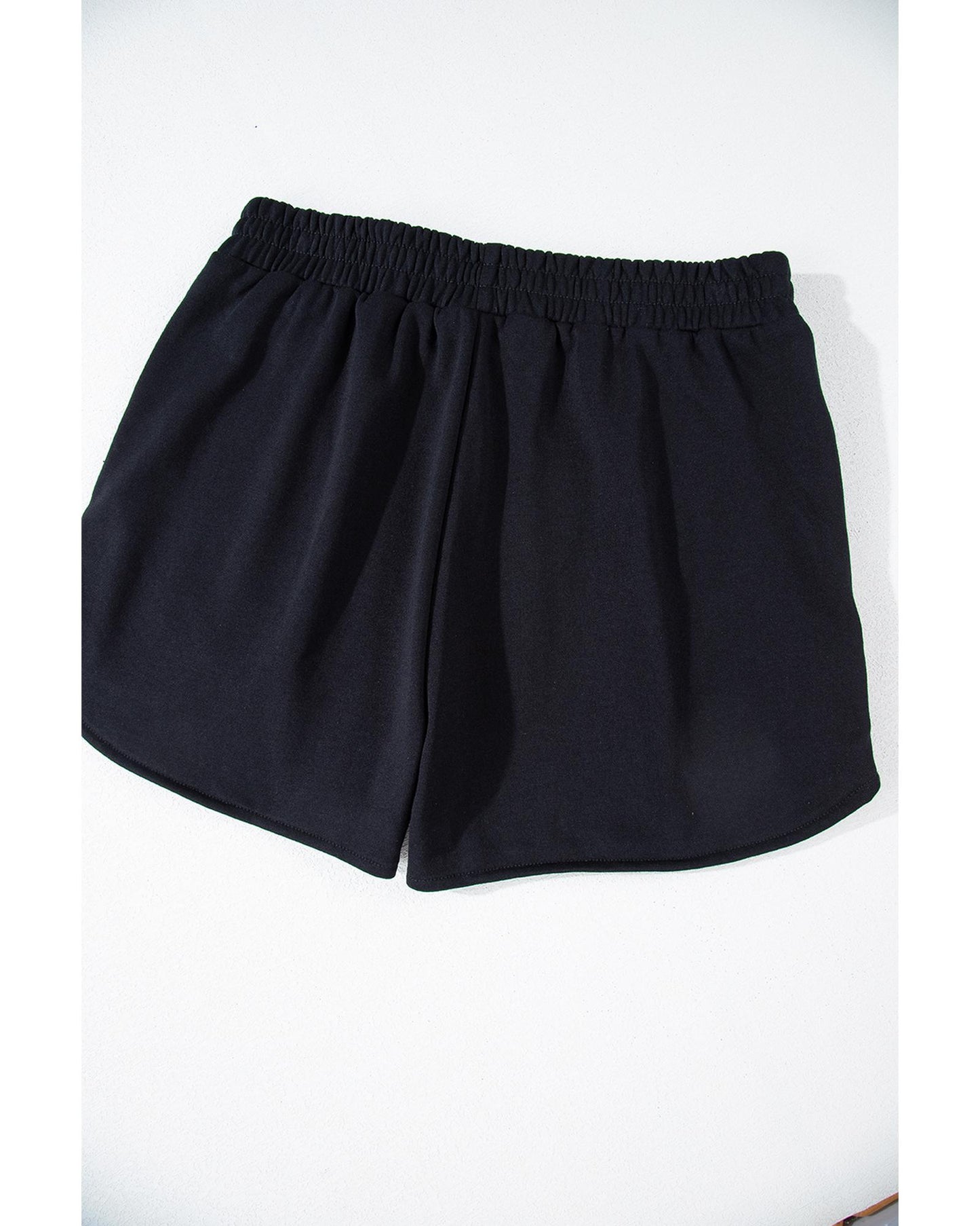 Coffee at Camp - Fun Sequined Sweatshirt & Shorts - M Black