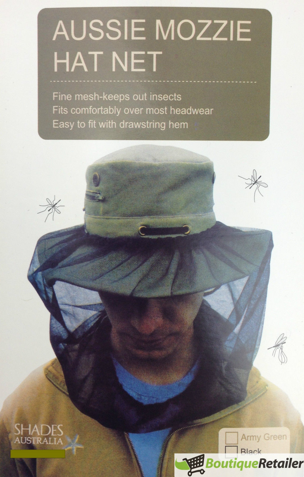 Mozzie Hat Net head & face protector - Free shipping