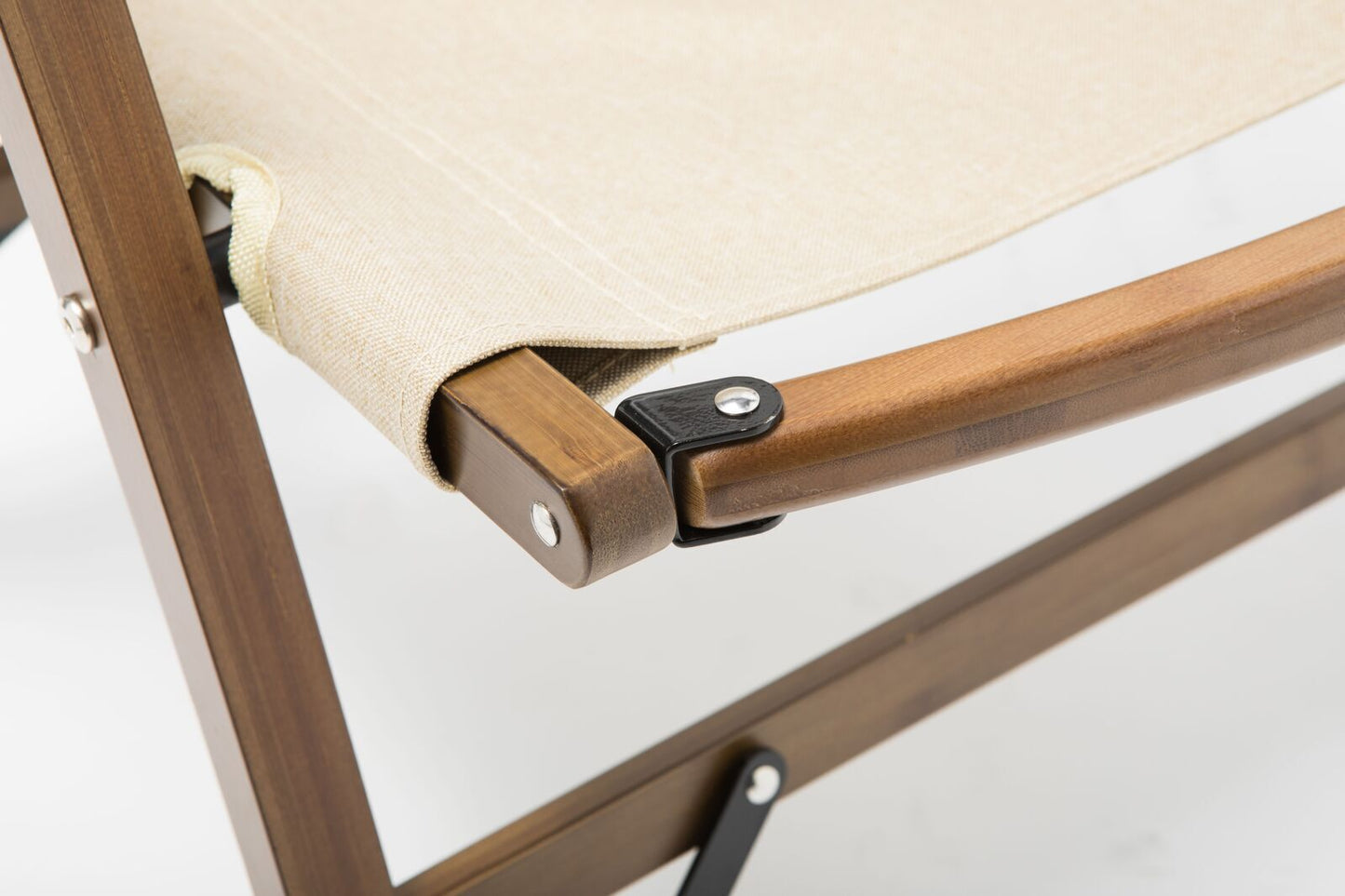 Bamboo & Canvas Foldable Camping Set - Table x 1 & Chairs x 2 - Waterproof