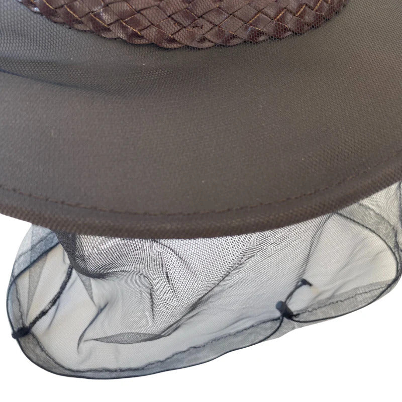 Deluxe MOSQUITO Hat NET Bees Bugs Mozzies protector