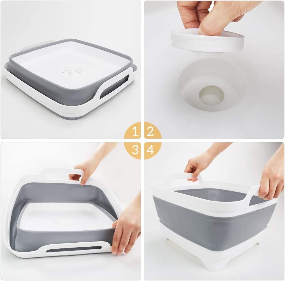 Collapsible Camping Dish with plug