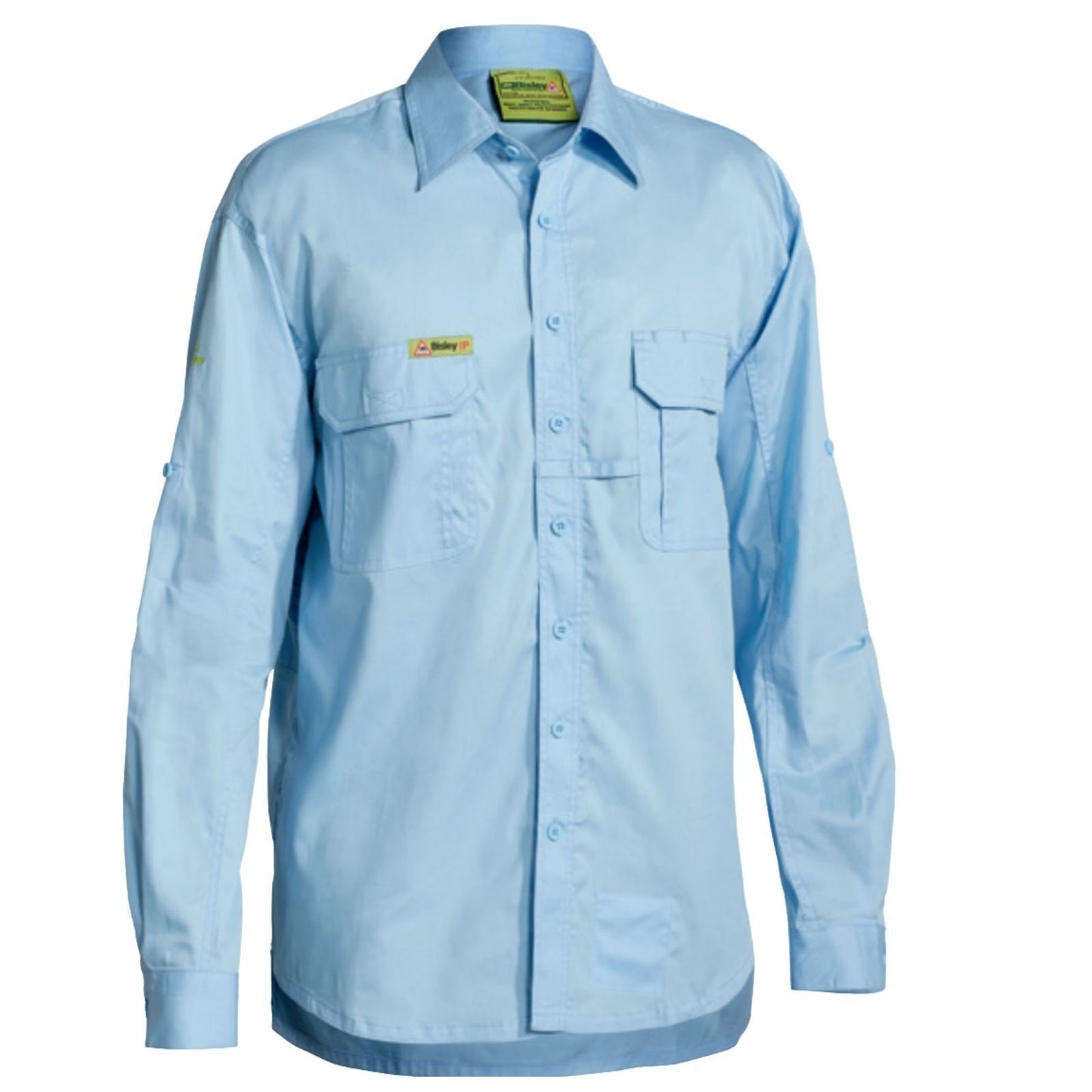 Long Sleeve Camping Shirt - Blue - small