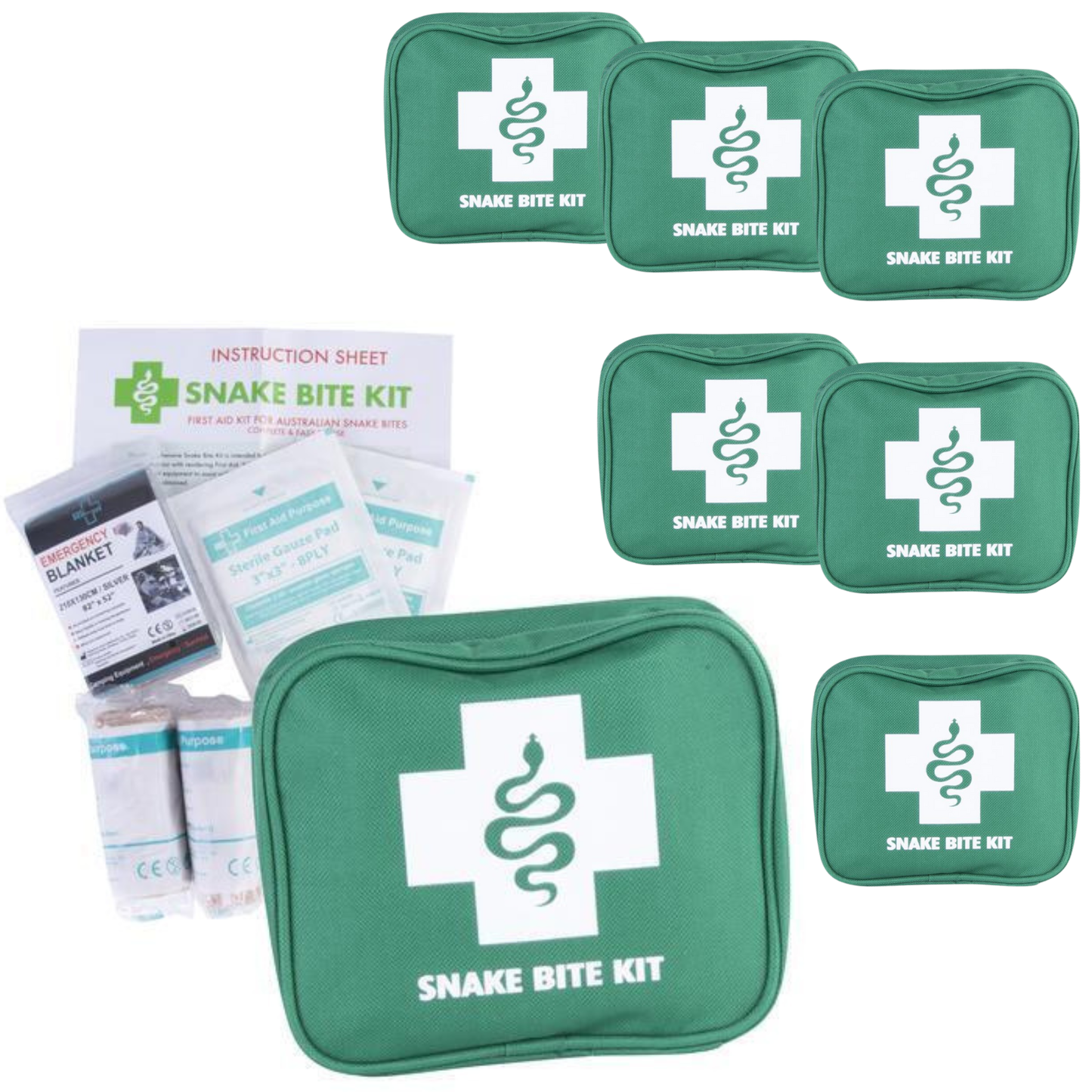 6x9 Piece Australian Snake Bite First Aid Kit - Free shipping
