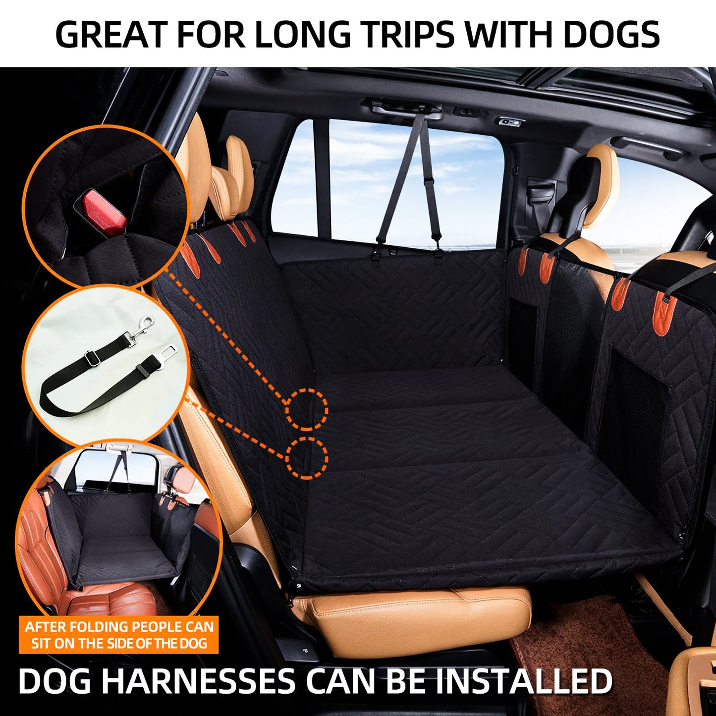 Dog car seat - back seat protector - free shipping