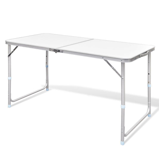 Aluminium Folding Camping Table - white