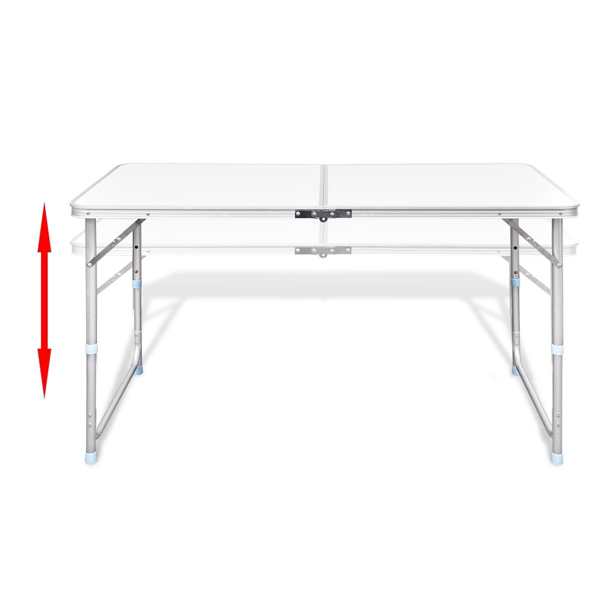 Aluminium Folding Camping Table - white