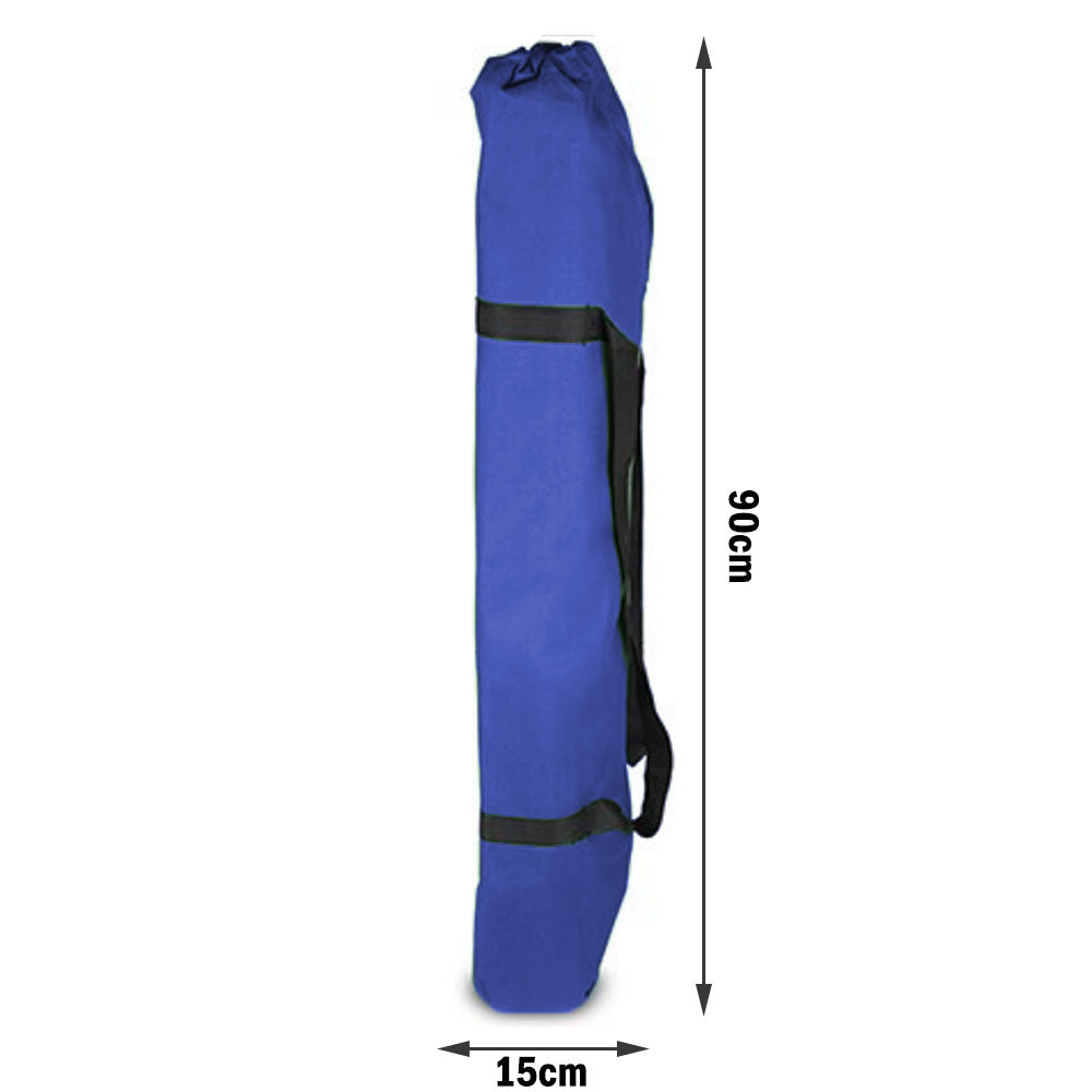 Folding Camping Stretcher Bed Light Weight w/ Carry Bag - blue