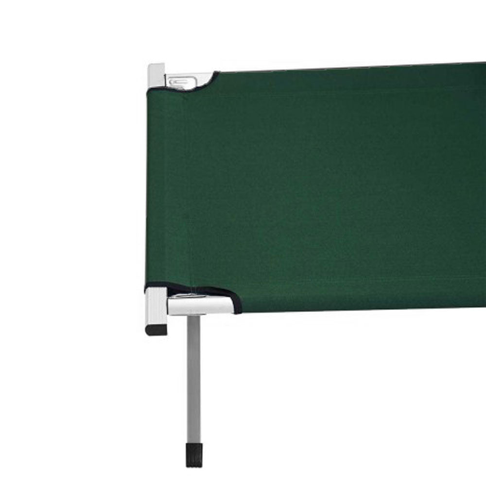 Folding Camping Stretcher Bed Light Weight w/ Carry Bag - green