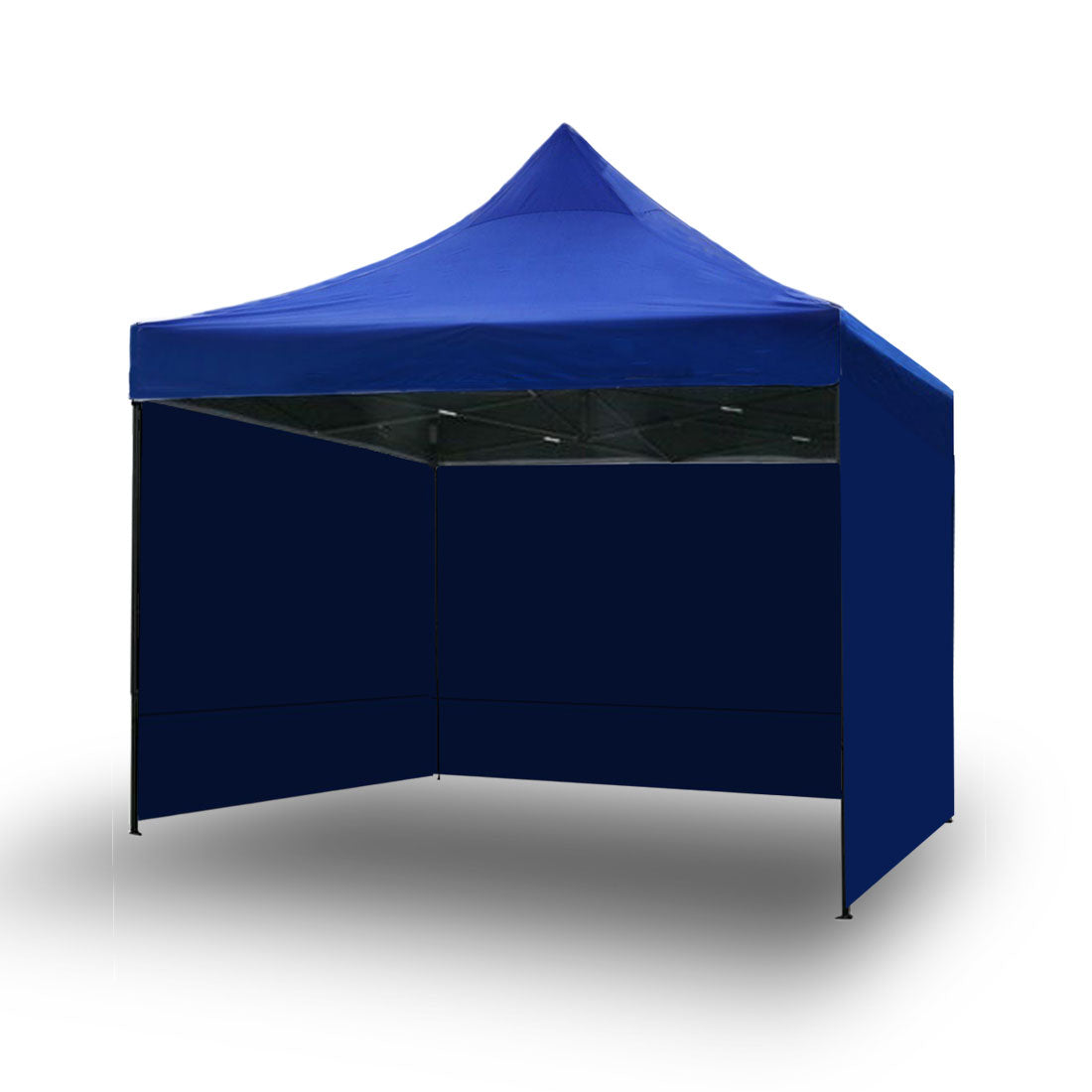 3x3m Pop Up Camping Marquee w/ Side Wall - Blue
