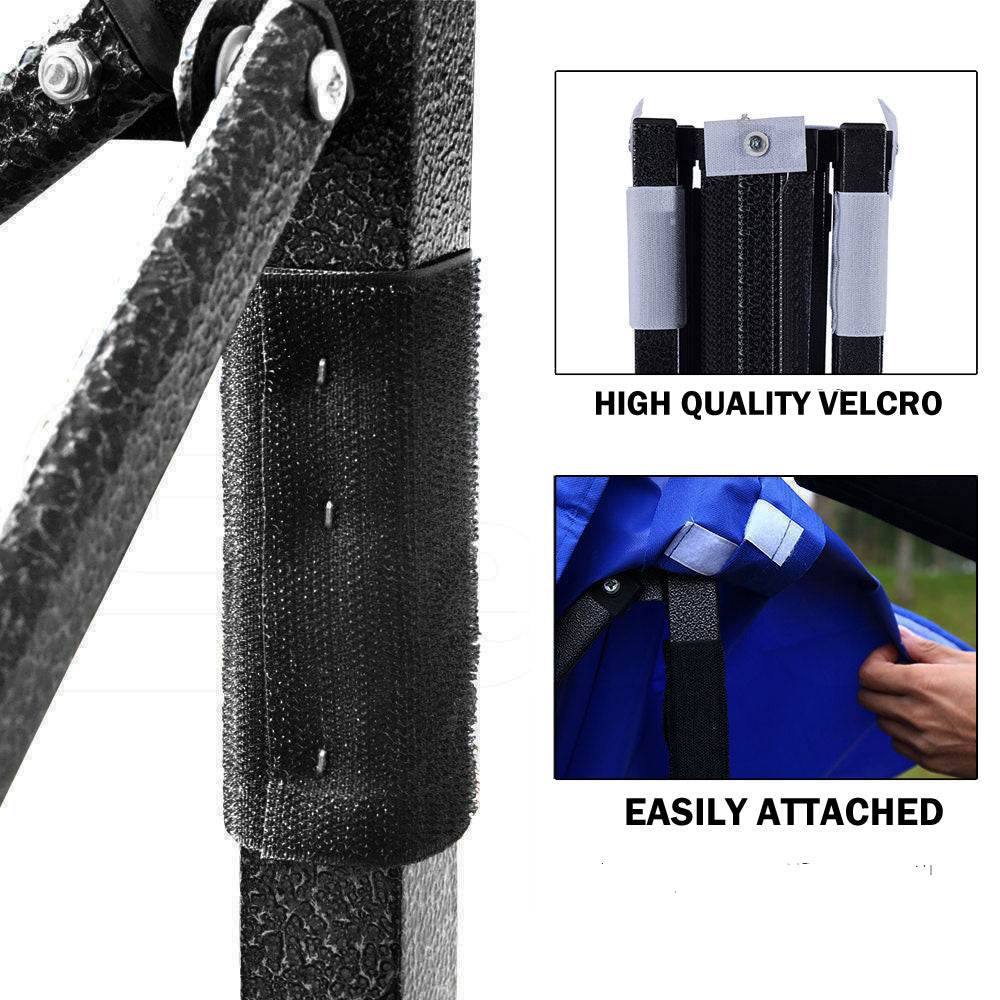 3x3m Pop Up Camping Marquee w/ Side Wall - Blue