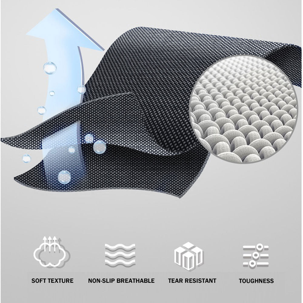 Folding Camping Stretcher Single Recliner Mat - grey